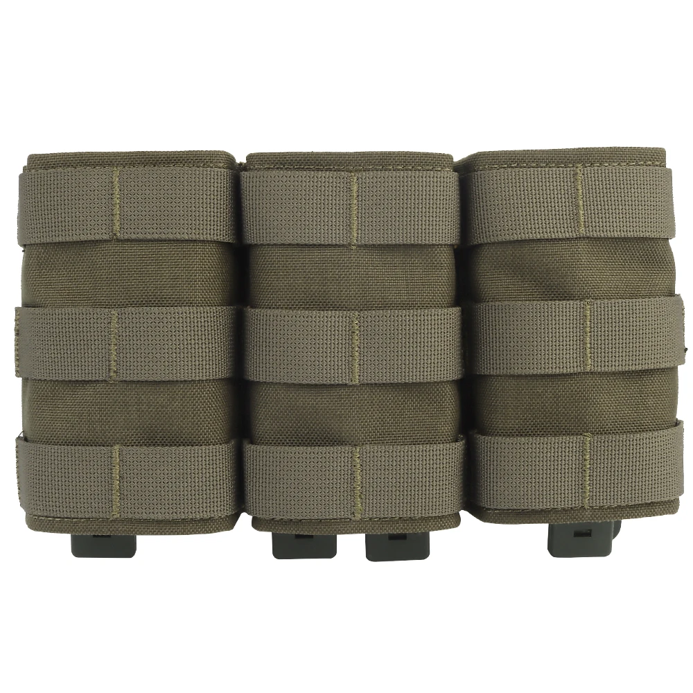

FAST Triple 5.56 Magazine Pouch MOLLE Tactical Hunting Vest Front Panel Tall KYWI MAG Bag M4 AR15 Shooting Airsoft Equipment