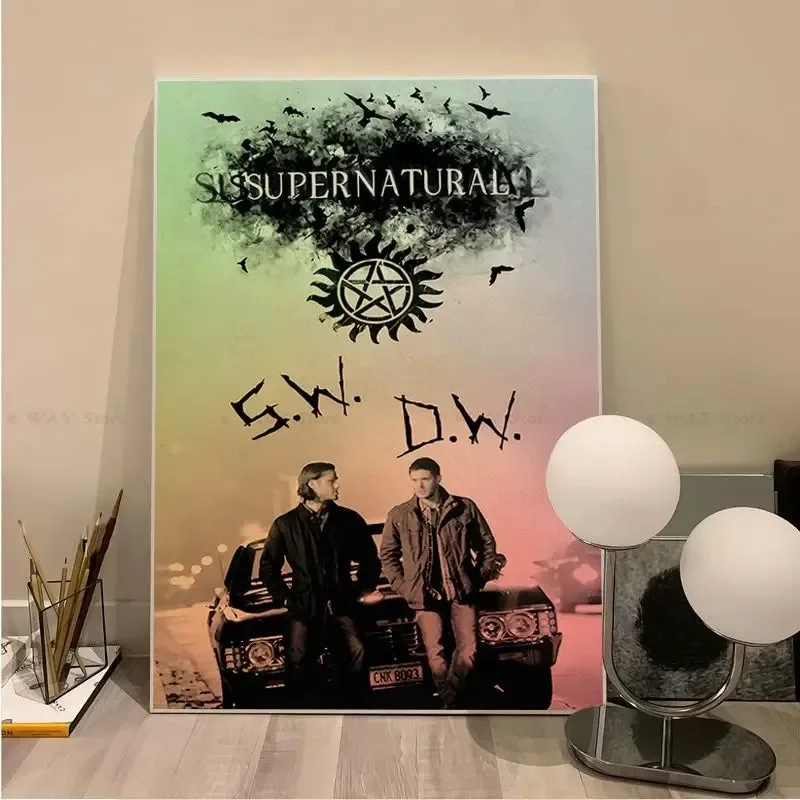 Classic Movie TV Show Supernatural Canvas Wall Art Retro Canvas Painting Home Kawaii Room Decoration Wall Decor