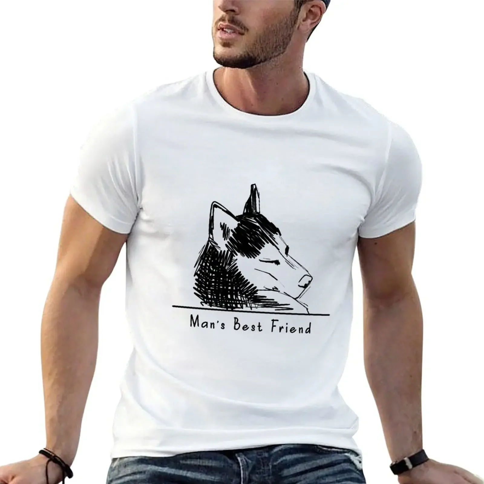 Man’s best friend Type 2 T-shirt plus sizes blanks mens champion t shirts