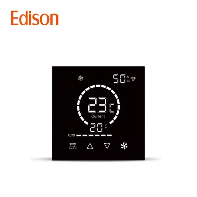 Flexible PVC Smart AC Controller Thermostat IR WiFi Mini Split Panel 12Vac Thermostat For Schools Hospitals Rectangle Heating