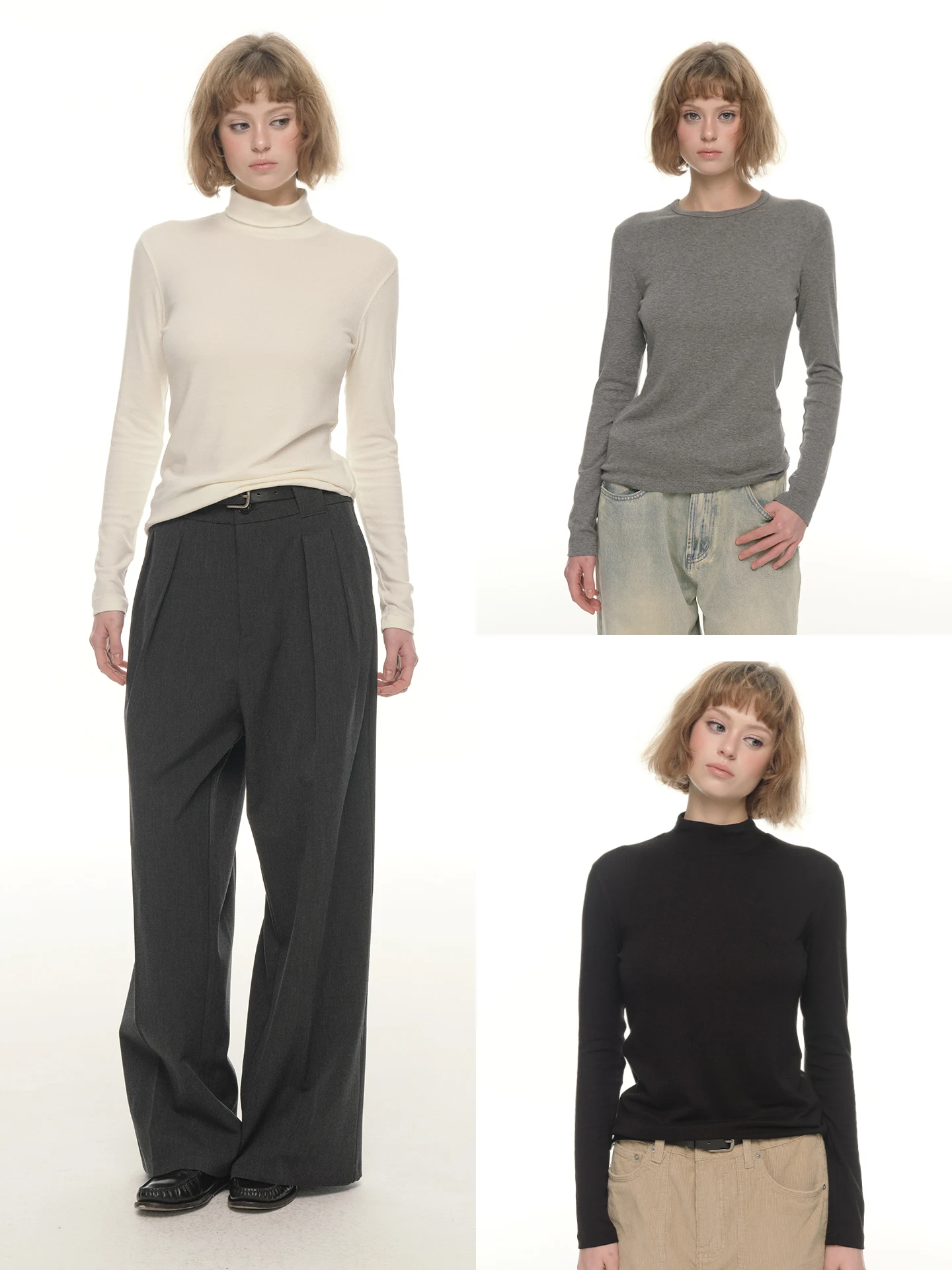 

UNRETRO Women's Slim Fit Camere T-irt Thermal Underwear Base Layer irt Naked Sensation Cotton Polyester Blend Long S...