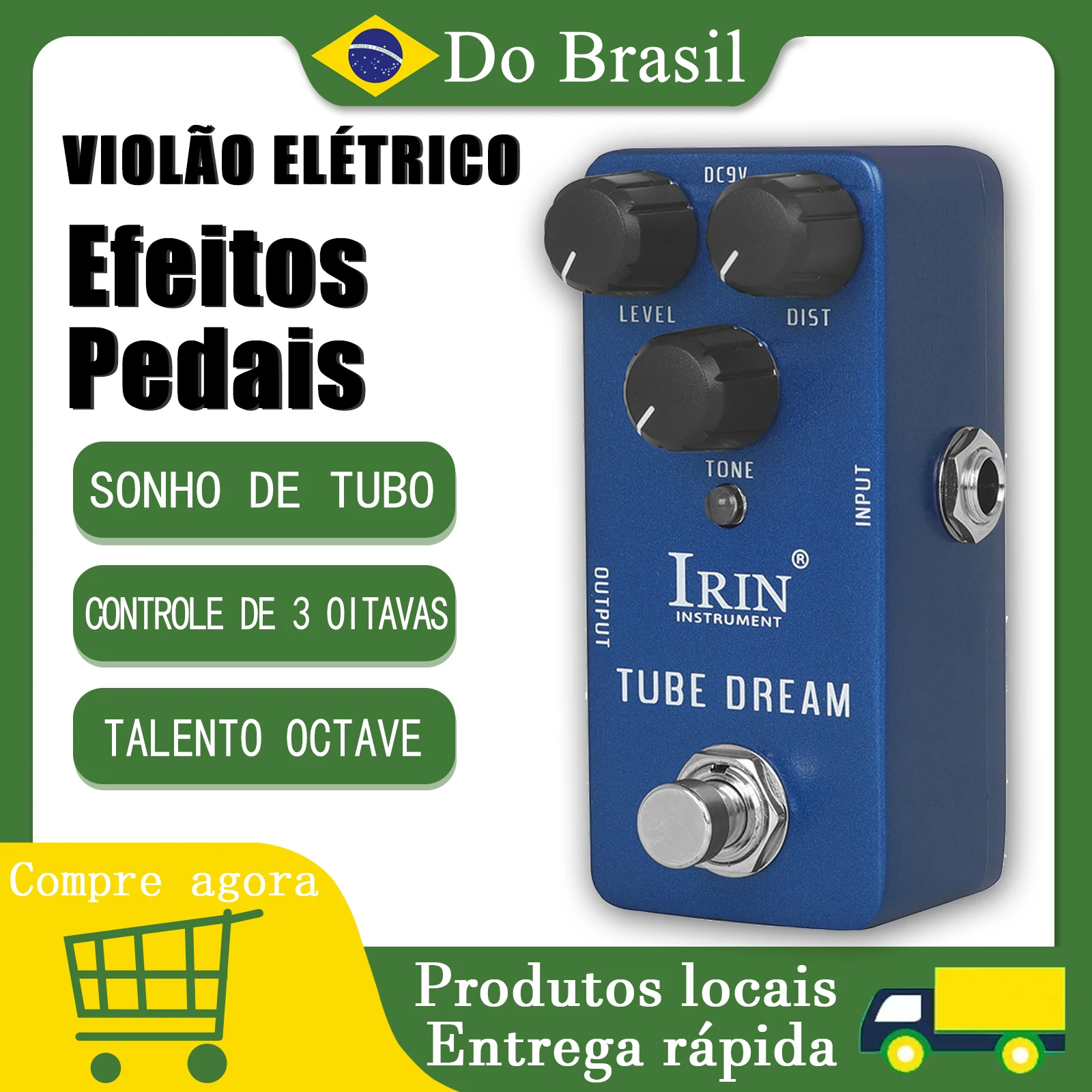 

IRIN RS-19 Talent Octave Electric Guitar Effect Pedal 3 Octave Separate Sounds Effects True Bypass Pedals Guitarra Accessories