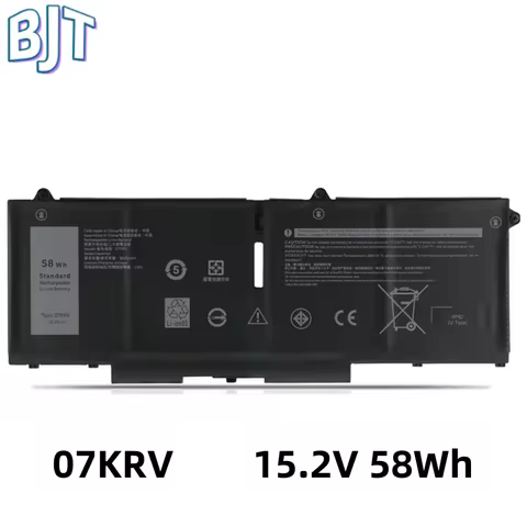 New Laptop Battery O7KRV 07KRV 15.2V 58Wh For Dell Latitude 5430 5530 Precision 3570 P104F P104F005 P104F006 P137G H4PVC 0H4PVC