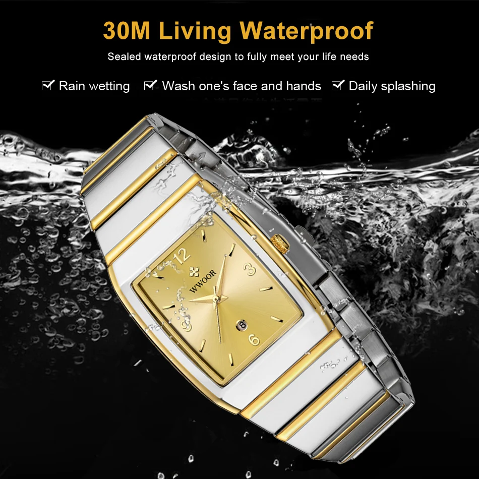 WWOOR Original Luxury Brand Men\'s Watches High Quality Quartz Watch for Men Fashion Casual Man Wristwatch 2024 New Montre Homme