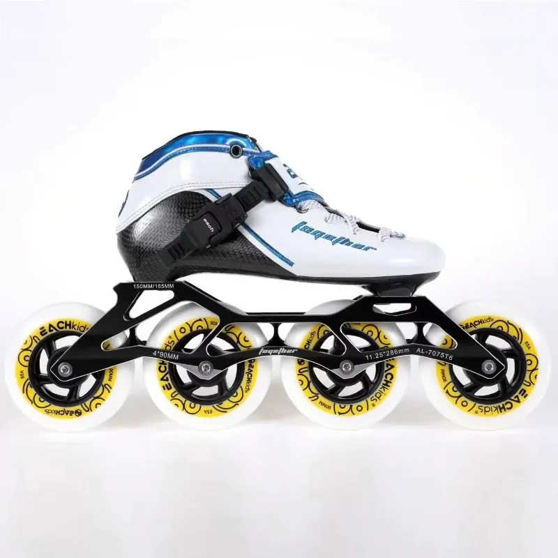 3/4 Wheel Inline Speed Skates Roller Speed Skating Professional Speed Only Boots for Men