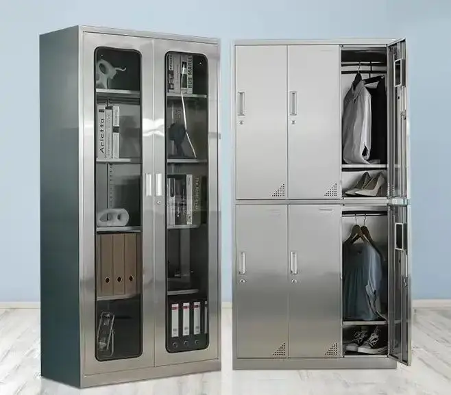 Biology Lab Grade Powder Coated Storage Cabinet Chemical Storage Cabinets Filing Cabinet Steel Laboratory Locker with Glassware