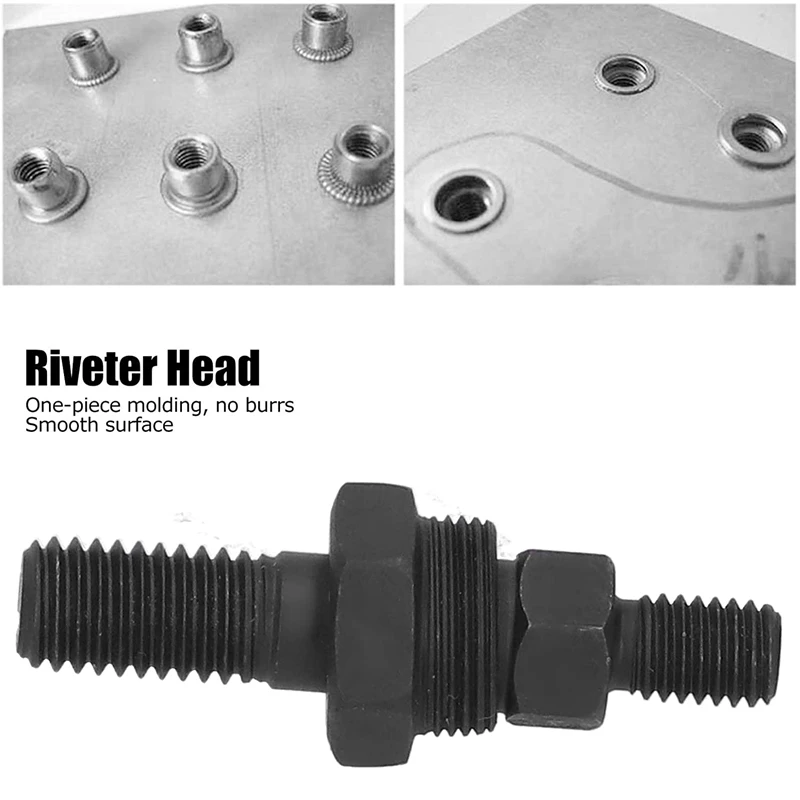 1 ручная заклепочная гайка головка Плавная сборка Профессиональный заклепочный инструмент черная M10
