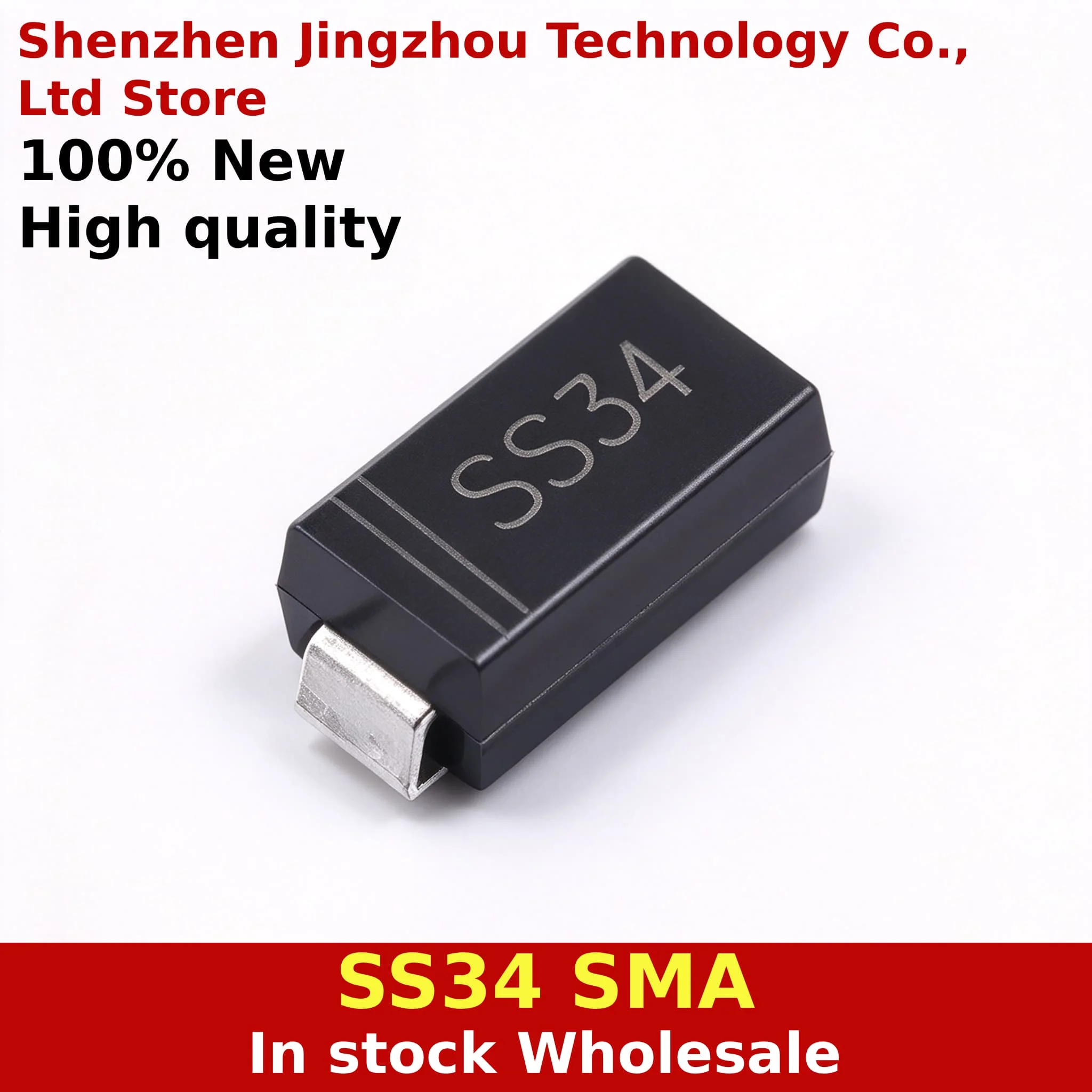 (100PCS) 100% New SS34 DO-214AC SMA 1N5822/IN5822 3A 40V Patch Schottky Diode In Stock