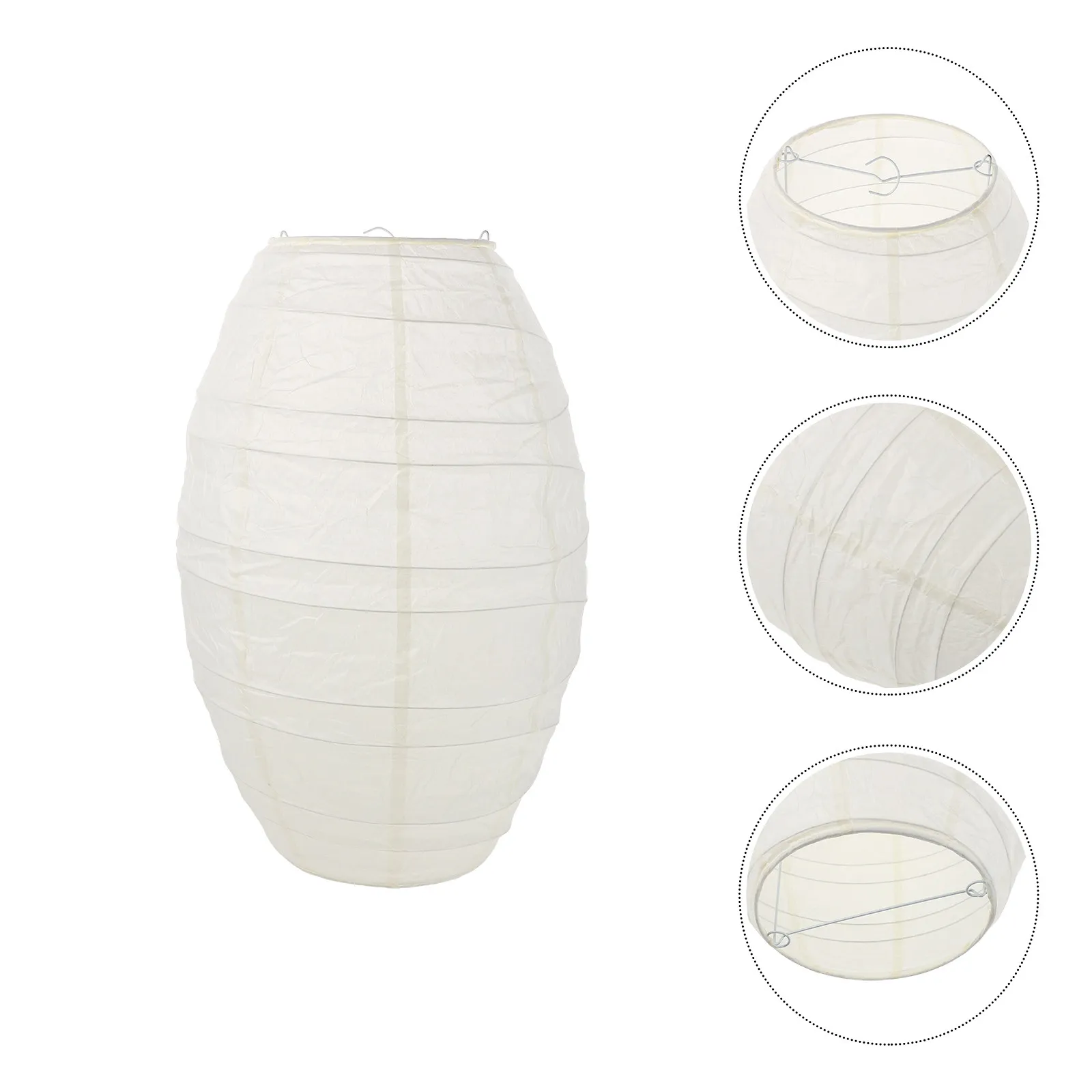 Handmade Oval Paper Lantern Lampshade Foldable Pendant Lamp Shade Ceiling Hanging Light Cover for Home Decor Bedroom Living Room
