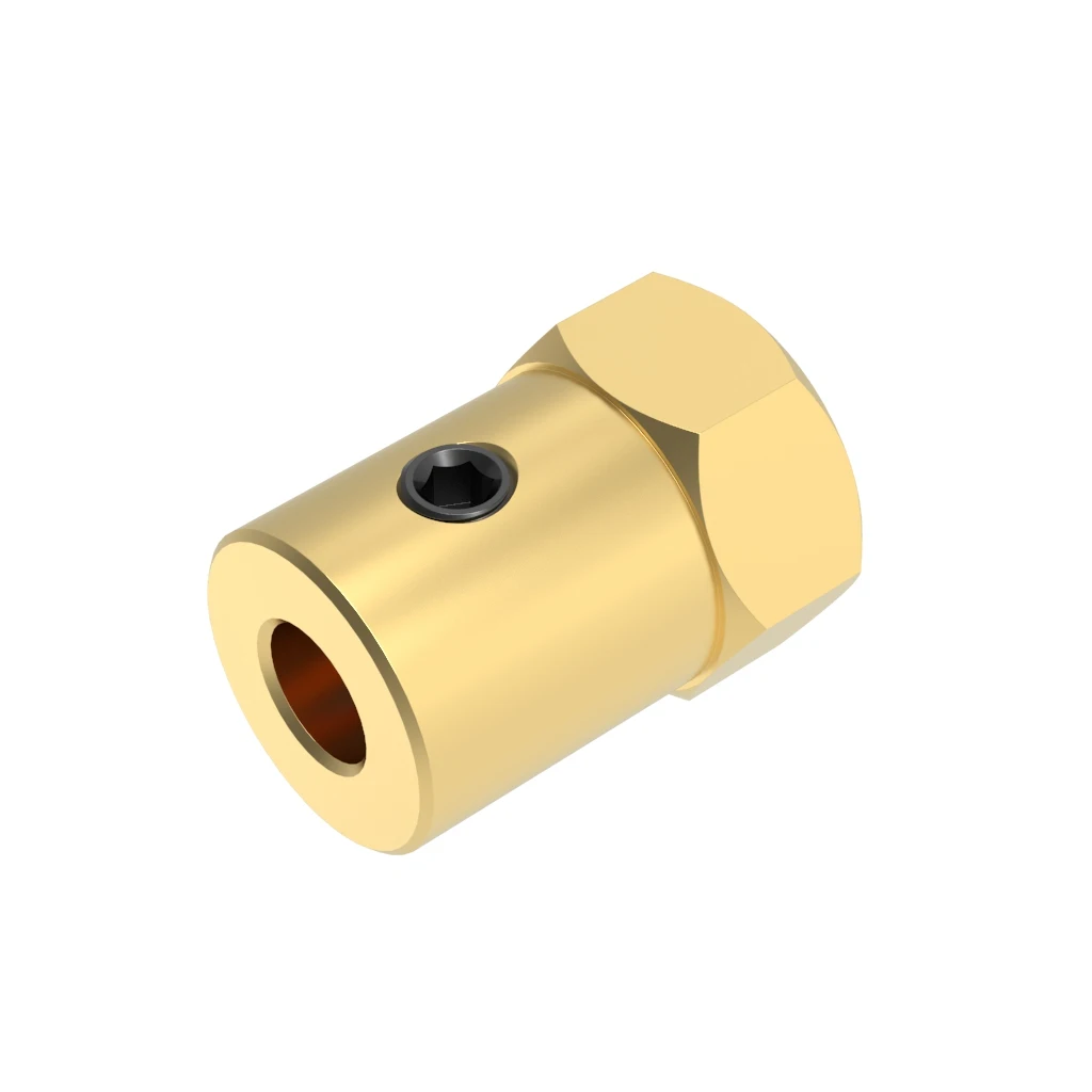 Gktools d12l18 encanta o acoplador de bronze conector do pneu 2/3/3.17/4/5/6/7/ 8mm acoplamento para a roda de carro inteligente robô do eixo do motor de desaceleração