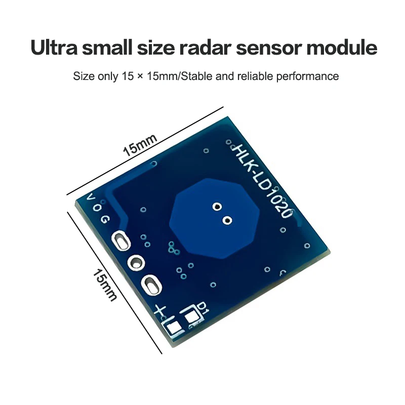 Módulo de Radar de inducción de microondas LD1020 10G, Sensor inteligente de percepción humana, módulo de Sensor de interruptor de inducción, 1/3/5 Uds.