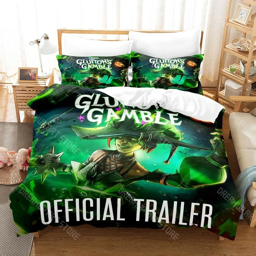 3D Printed Tiny Tina's Wonderlands Bedding Set for Boys Girls Duvet Cover Pillowcase Twin Queen King Full Single Double Sizes