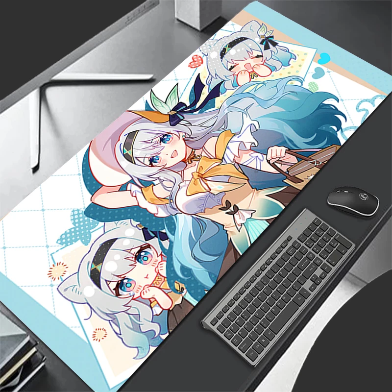 Computer Gaming Accessoires Muismat Kantoor Muismat Rubberen Toetsenbord Pad Decoracion Bureau H-honkai Star Rail Firefly Muismat