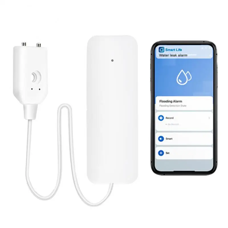 Tuya WiFi Sensore di perdite d'acqua Allarme di perdite d'acqua di inondazione Domotica intelligente Protezione di sicurezza residenziale App Smart Life