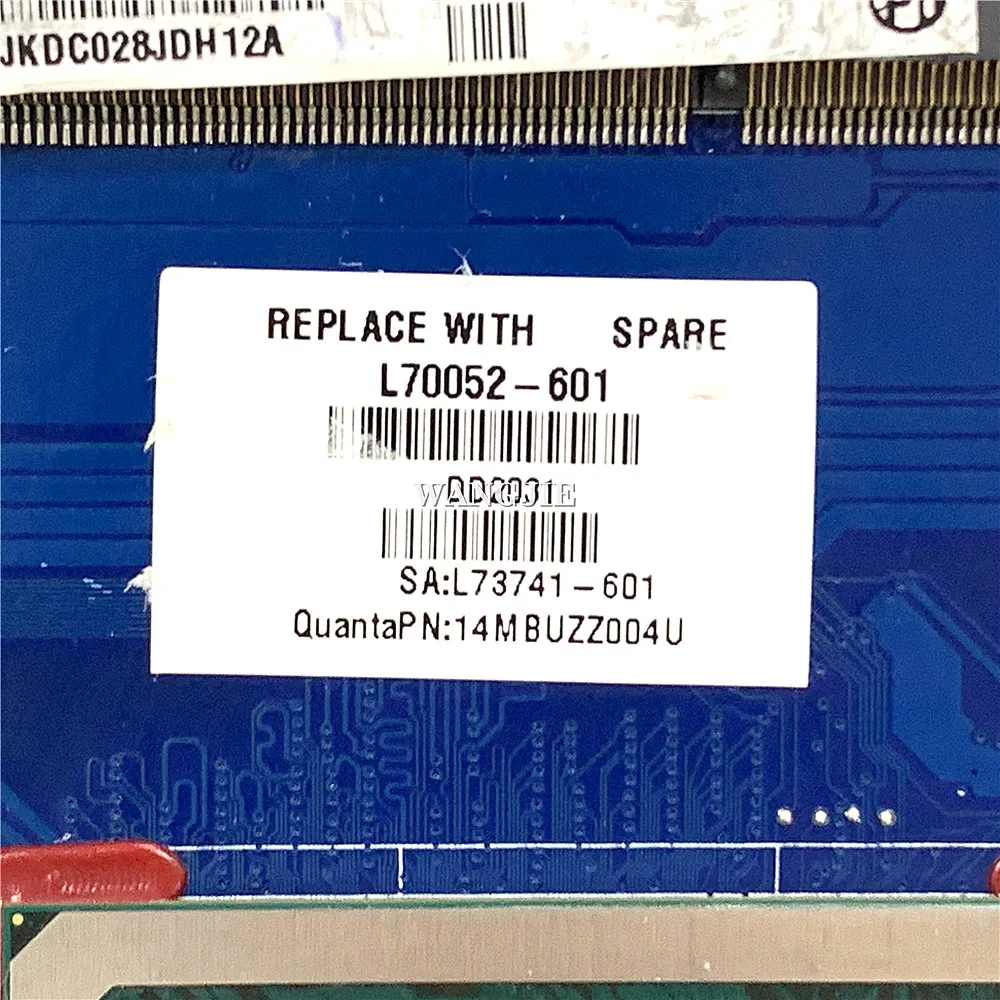 Placa base para portátil HP 14s-dq0000TU 14-DQ, L70052-601, UMA, Pent 5405U, WIN, DA00PAMB6D0, funciona al 100%