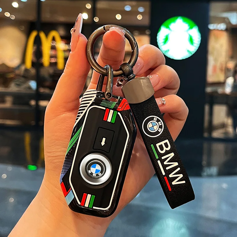 Zinc Alloy Car Remote Control Housing Key Case For BMW F20 G20 G30 X1 X3 X4 X5 G05 X6 X7 G11 F15 F16 G01 Keychain Decoration view 5