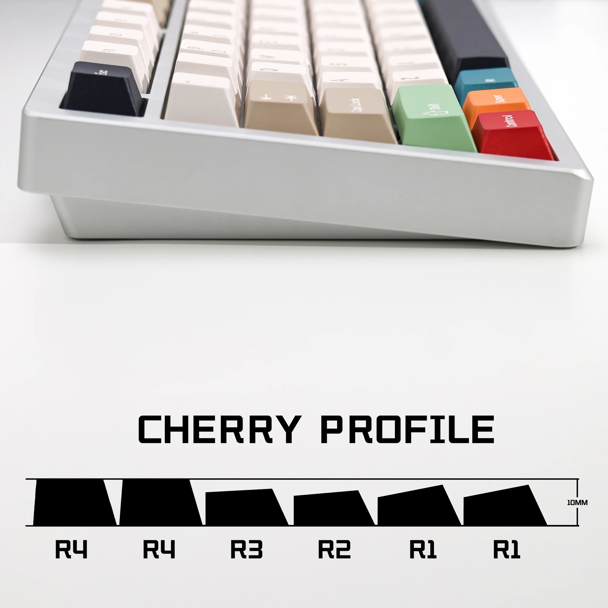 KBDiy GMK Foundation Keycaps PBT 143 Keys/Set Retro Alice ISO Cherry Profile KeyCap For MX Switch 60 Mechanical Keyboard Gaming #6