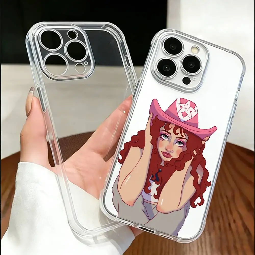 

Chappell Roan Good Luck Babe Phone Case For iPhone 17 16 15 14 13 12 11 Mini Pro Max Plus Transparent Cover