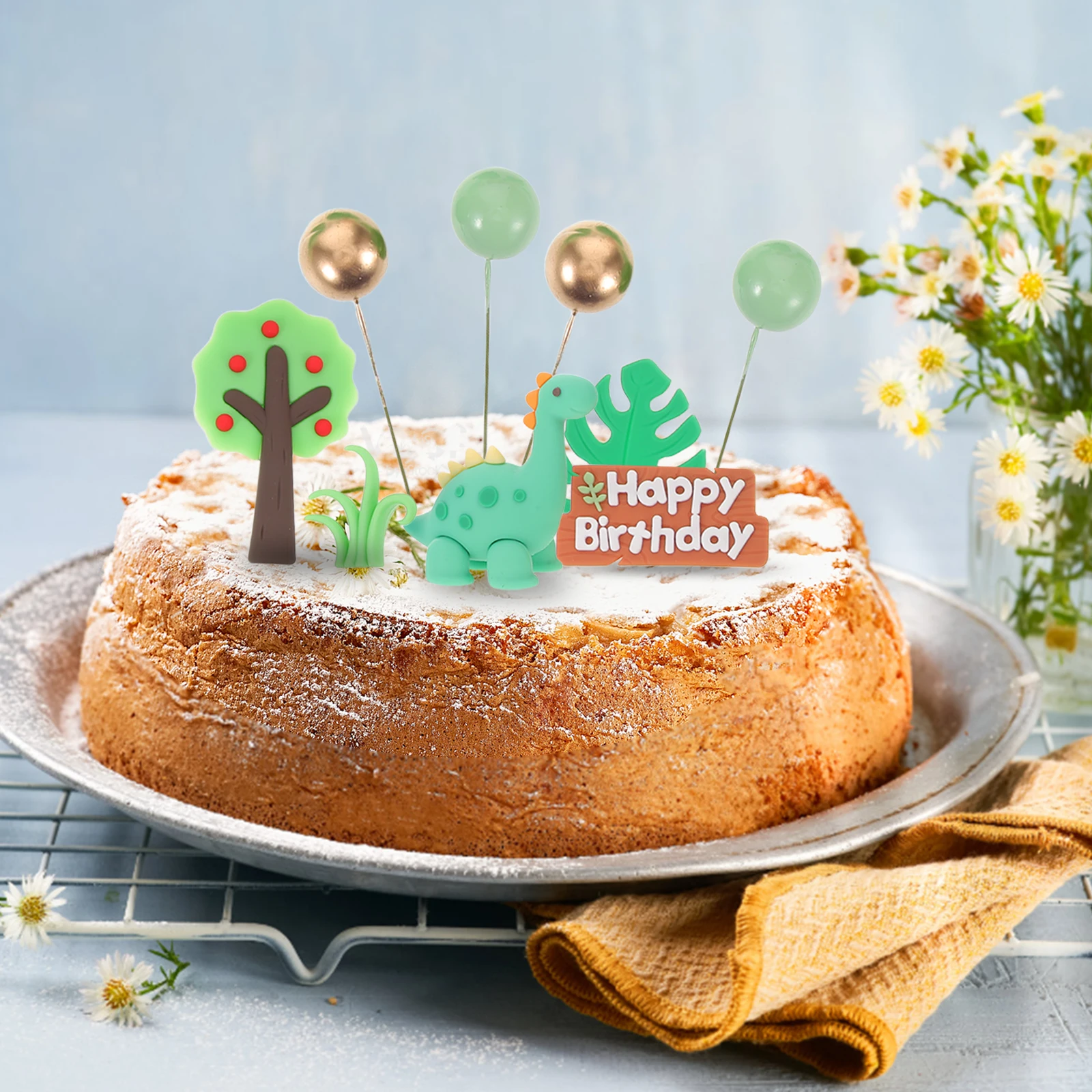 

33pcs Jungle Cake Decorations Unique Wild Birthday Party Dessert Picks Creative Forest Theme Cupcake Toppers Animal s