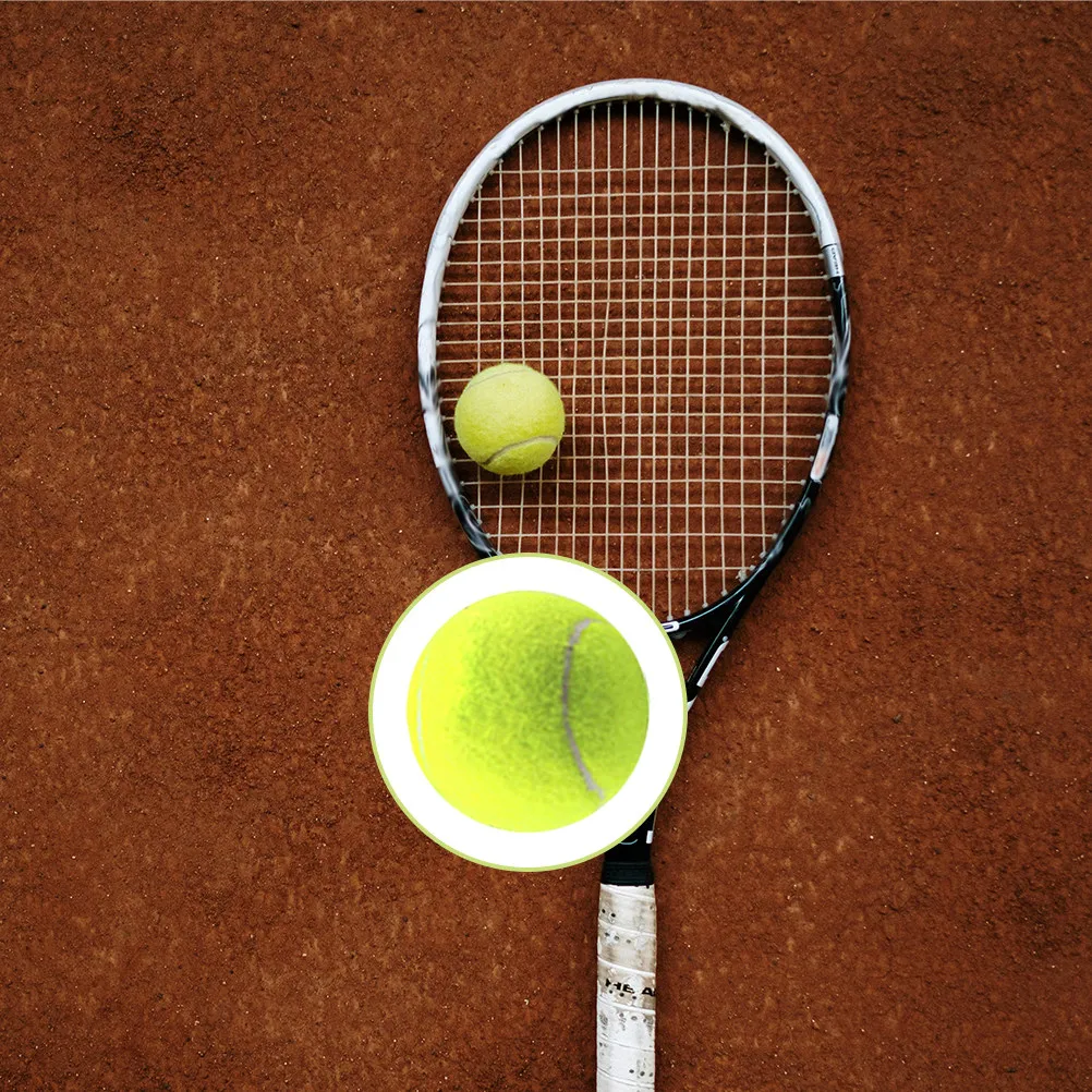 

12Pcs Training Tennis Balls Professional Grade Elastic for Tennis Courts All Surface Machine Compatible Practice Use