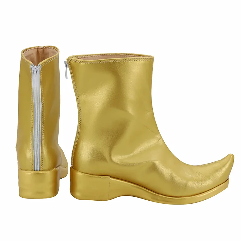 Bottes Aladin Cosplay pour hommes, chaussures, document doré, lampe magique Catoon, accessoires de olympiques d'Halloween, chaussures de fête de carnaval