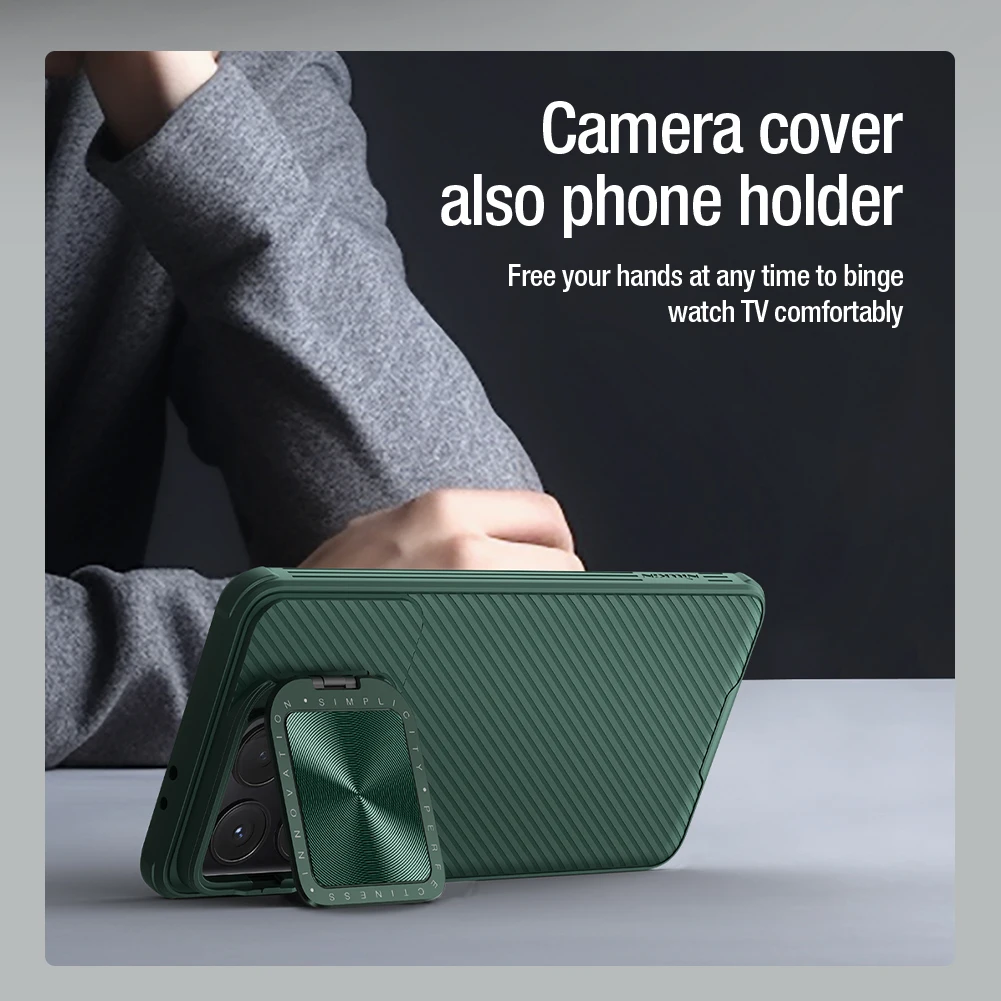 

Nillkin for Xiaomi Poco F6 Pro 5G Case Super CamShield Prop 360 Camera Protection with Stand Case Lens Back Cover