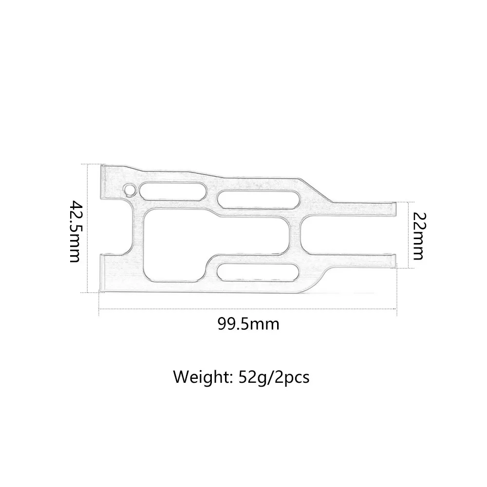 Aluminum Front Or Rear Lower Suspension Arm Set #101213 For RC 1:10 Racing Model Car HPI Truck Bullet ST MT 3.0 Flux