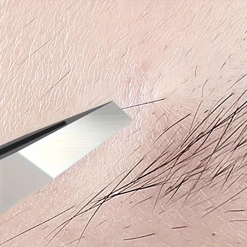 眉毛ピンセット 4本セット ステンレス製ピンセット 脱毛用 顔と目のメイクアップツール 収納袋付き