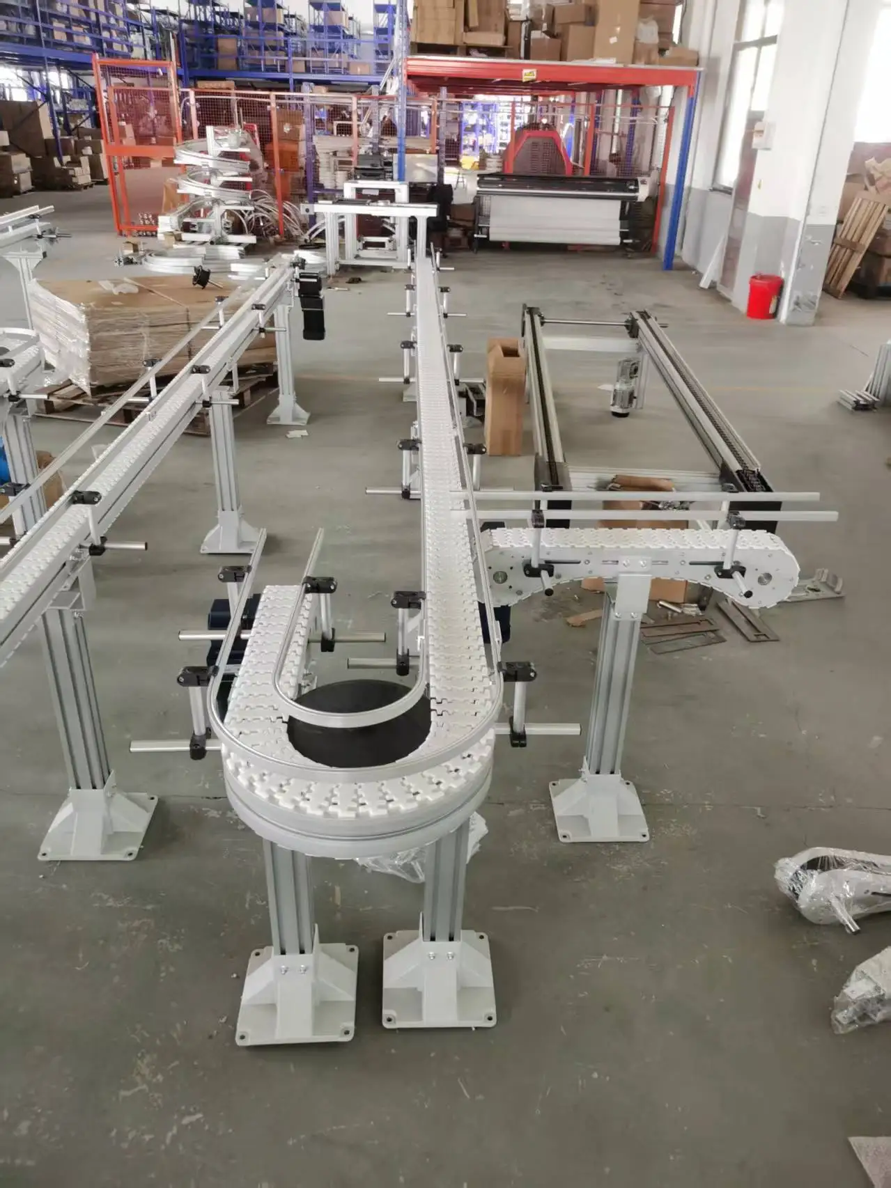 Hot Sale Accumulation Small Long Distance System Automatic Belt Conveyor For Food Industry