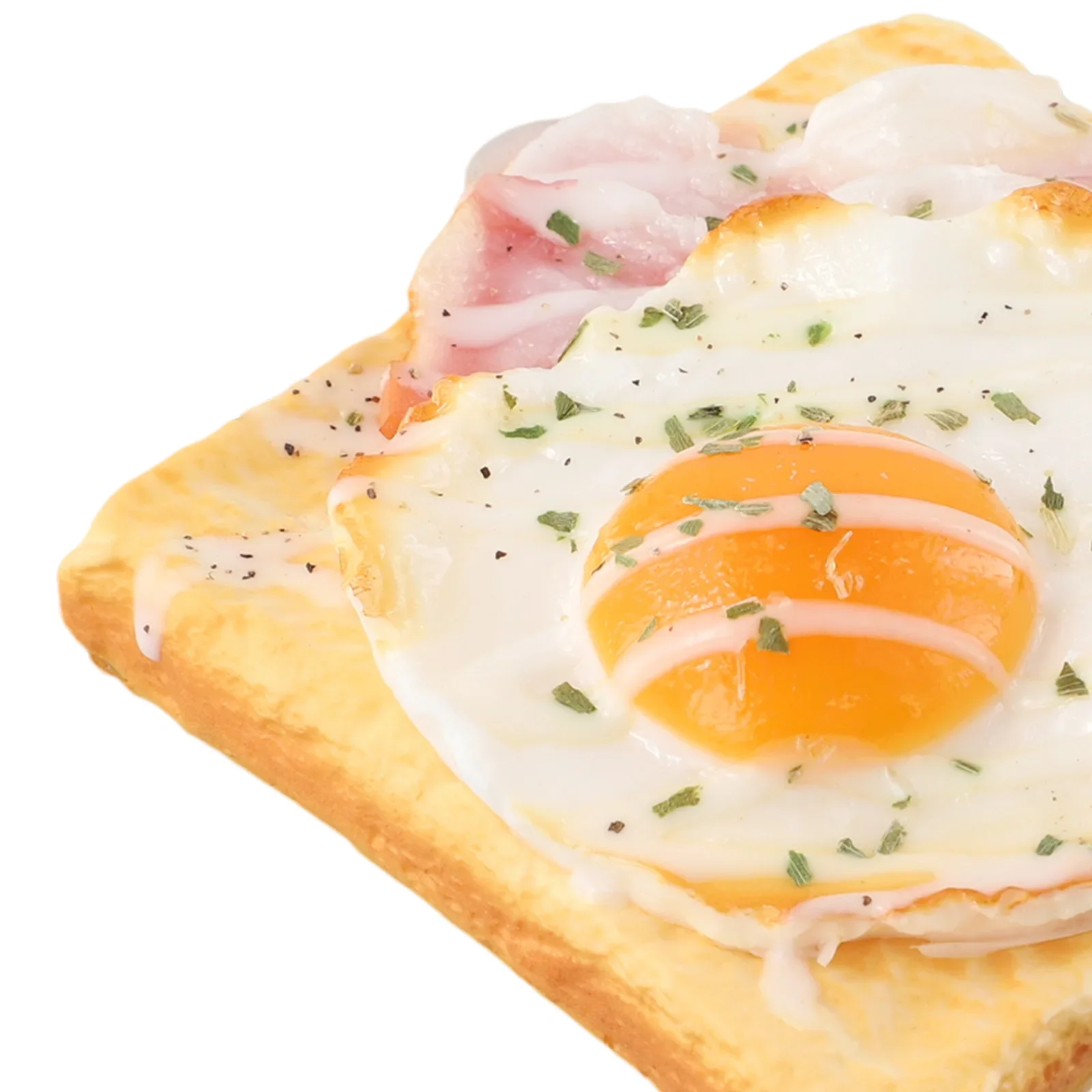 ~Simulation Egg Toast Bread Model~ 11.5*3.5cm Props Cake Fake Food~ Decoration Ornaments Window ~Display Festive Party Supplies