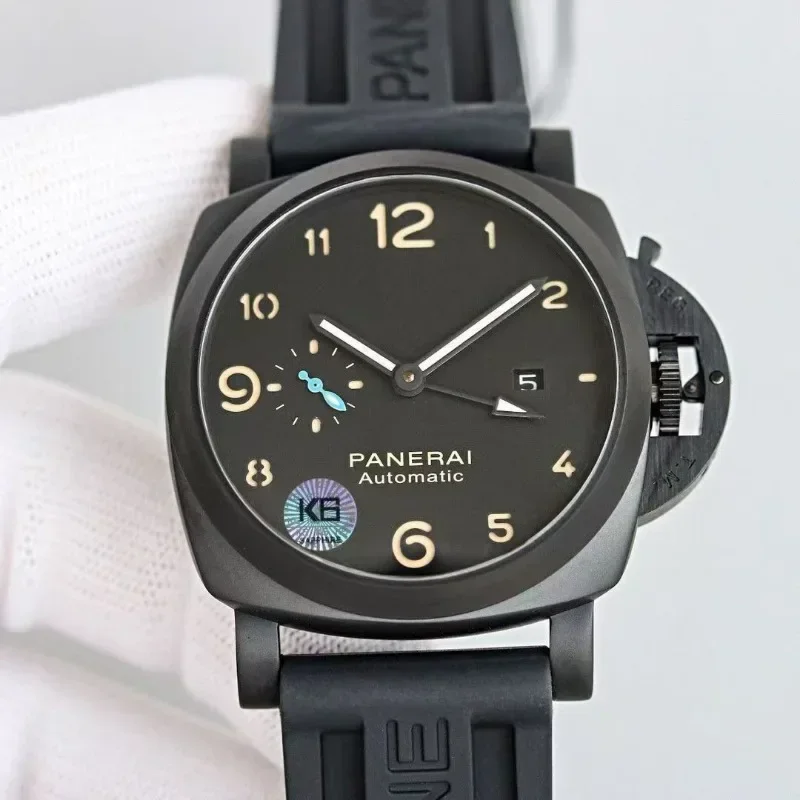 2024Luxury Diving GMT tourbillon Man Automatic Mechanical Watches Genuine Leather Strap Wristwatches Luminous The most popular