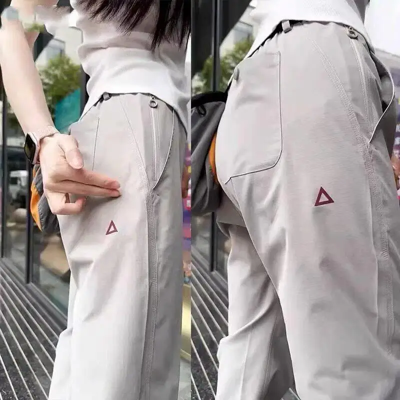 

Loose Tapered Casual Pants Thin Model American Style Workwear Trousers for Men And Women White Label Summer Leisure Pants