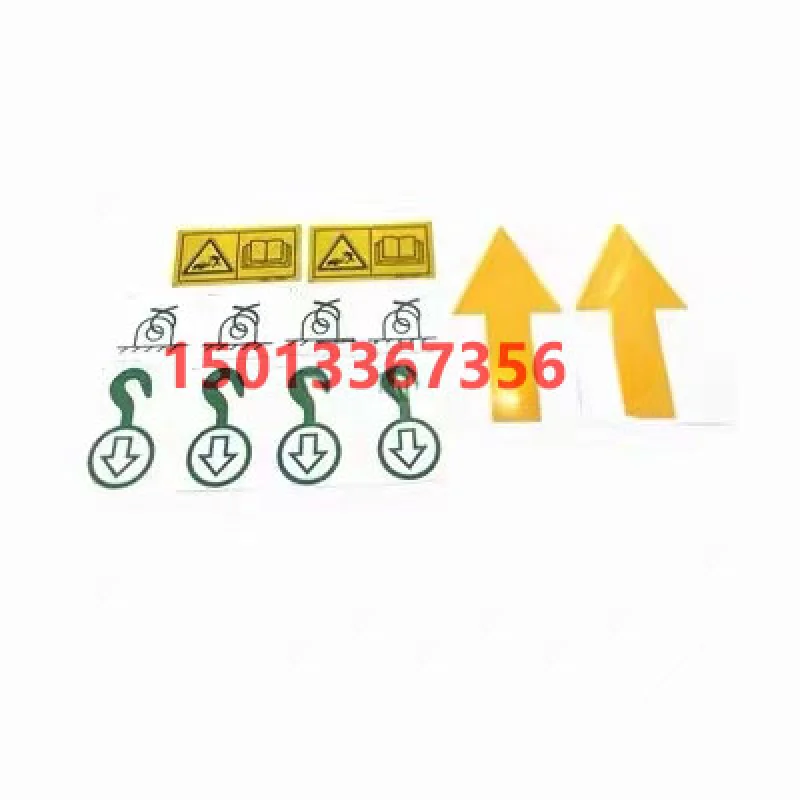 For Caterpillar cat E320D 320D2 Cab interior logo glass sticker decorative sticker Glass logo Excavator Parts