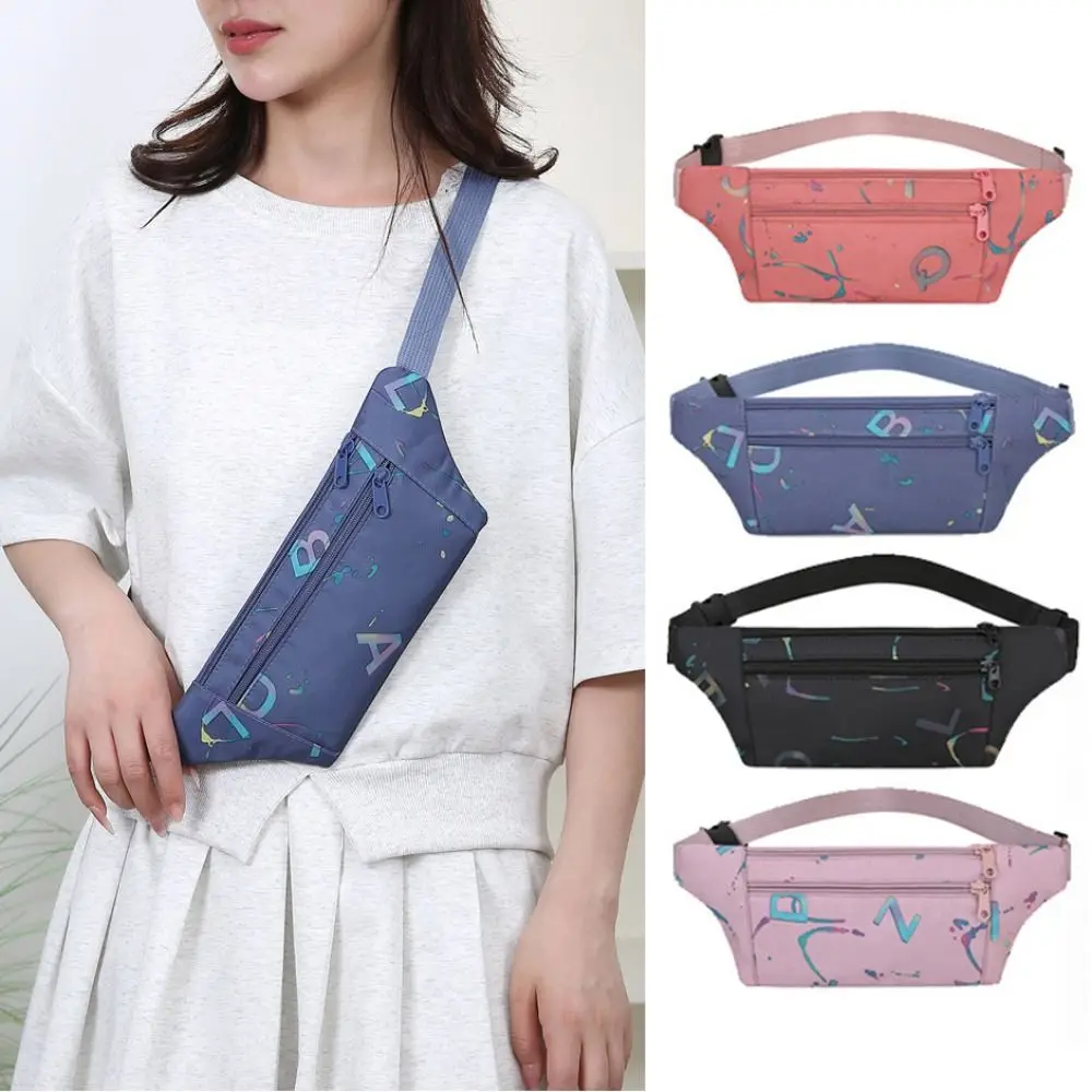 

Stylish Large Capacity Women's Casual Waist Bag Lightweight Wear-Resistant Sport Backpack Adjustable Crossbody Bag Outdoor