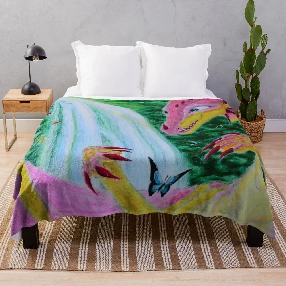 Kinkajou Jade Winglet - Wings of Fire Throw Blanket Quilt Bed Fashionable Luxury St Blankets