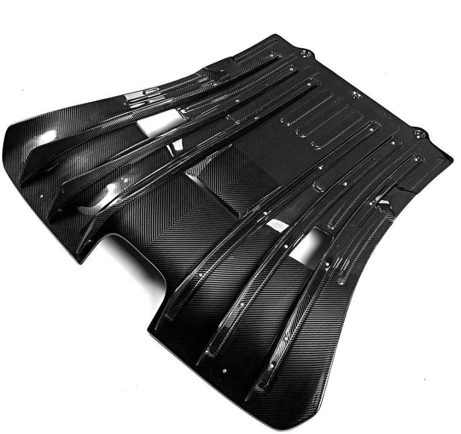 Auto Sport Parts Universal Dry Carbon Fiber Rear Diffuser Spoiler Rear Bumper forPorsche 911 992 GT3 OEM Style Factory