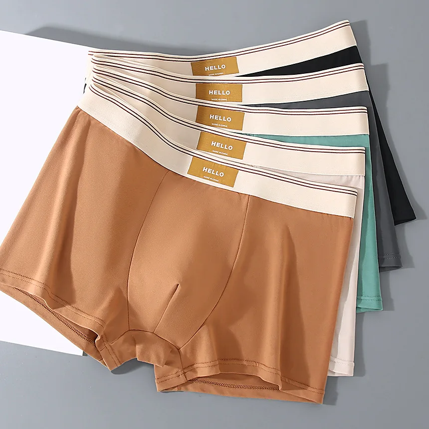 Unterwäsche für Herren, 2025, mittlere Taille, viereckige Hose, lockere XXXXL-Unterhose, Herren-Boxershorts, konfigurierbare Kleidung