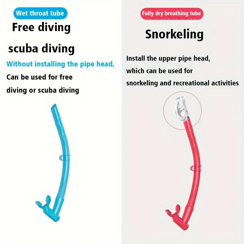 Adult Diving Breath Tube Adult Multifunctional Silicone Snorkel Wet and Dry Swimming Dive Snorkel Scuba Diving Equipment - Image 5
