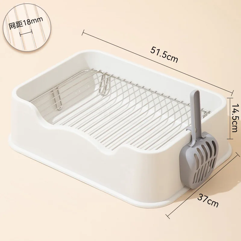 Dog Toilet with Iron Mesh Pet Poop Basin Cat Litter Basin Small and Medium-sized Dog Teddy Bedpan Cat Litter Basin Pet Supplies