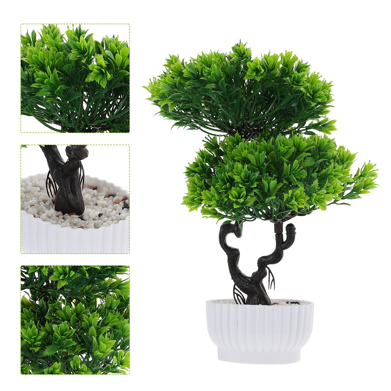 

Decor Artificial Flower Bonsai Faux Plant Fake Tree Decoration Plastic Pine Office