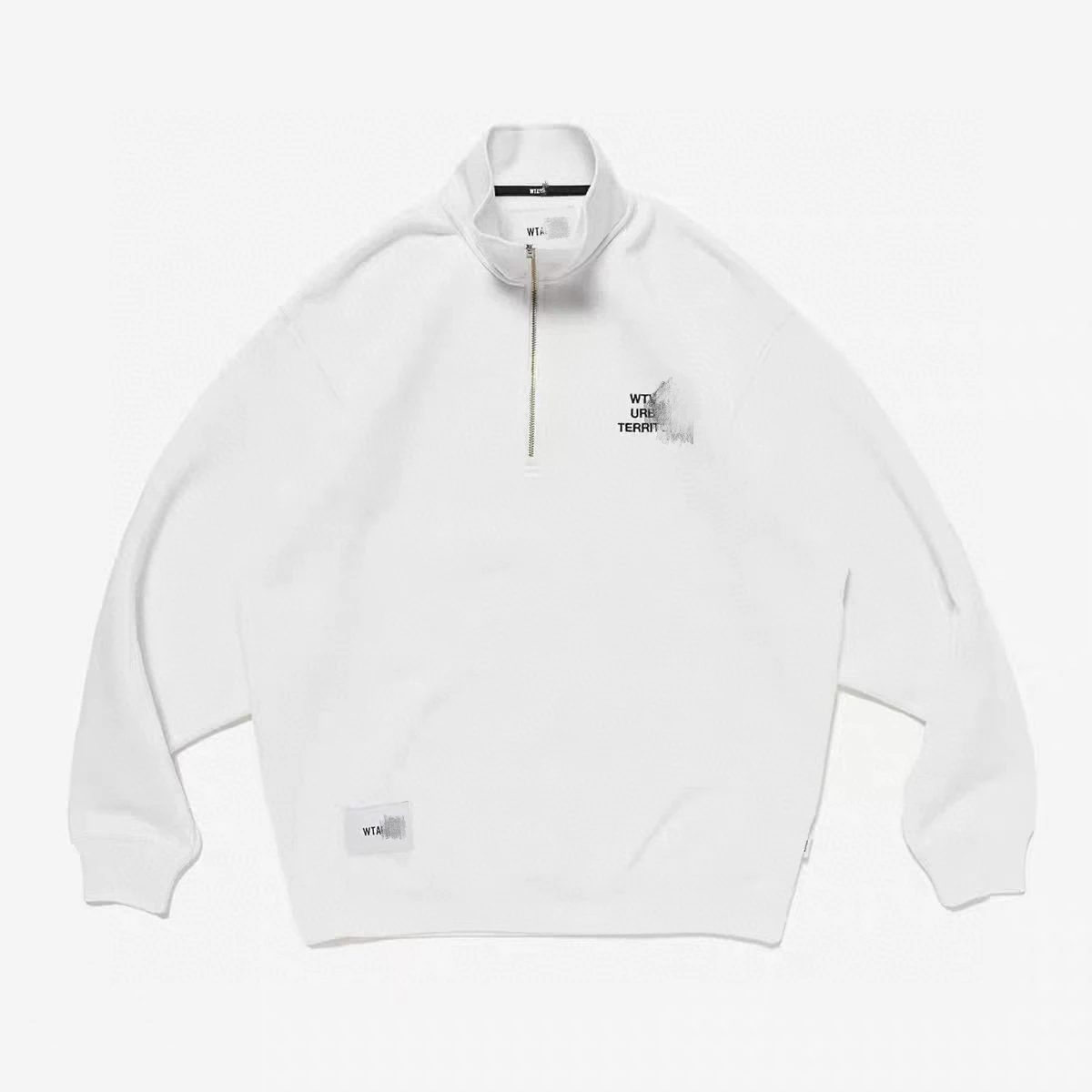 

Outdoor Functional Japanese Sle Sweater with f Zipper And Embroidery Casual Loose Fit Long Sve Sweatirt for Men