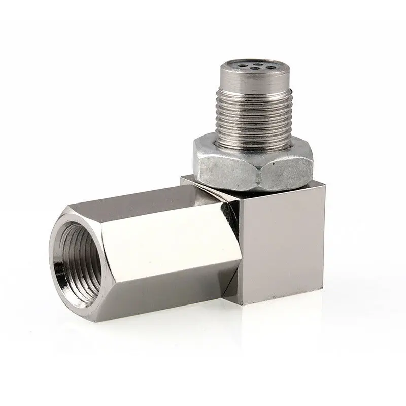 فاصل مستشعر الأوكسجين 90 درجة مستشعر الأوكسجين التلقائي بزاوية محول محول حفاز صغير تحقق ضوء المحرك إصلاح O2 الاستشعار S