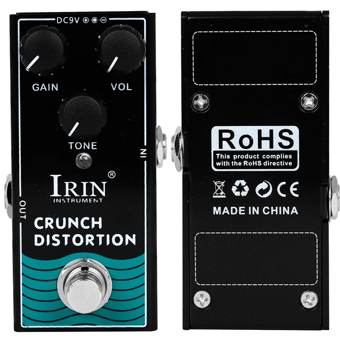 IRIN RF-03 Crunch distorsión Pedal de efecto de guitarra eléctrica distorsión de roca amplificador Marshall Pedal True Bypass accesorio de guitarra