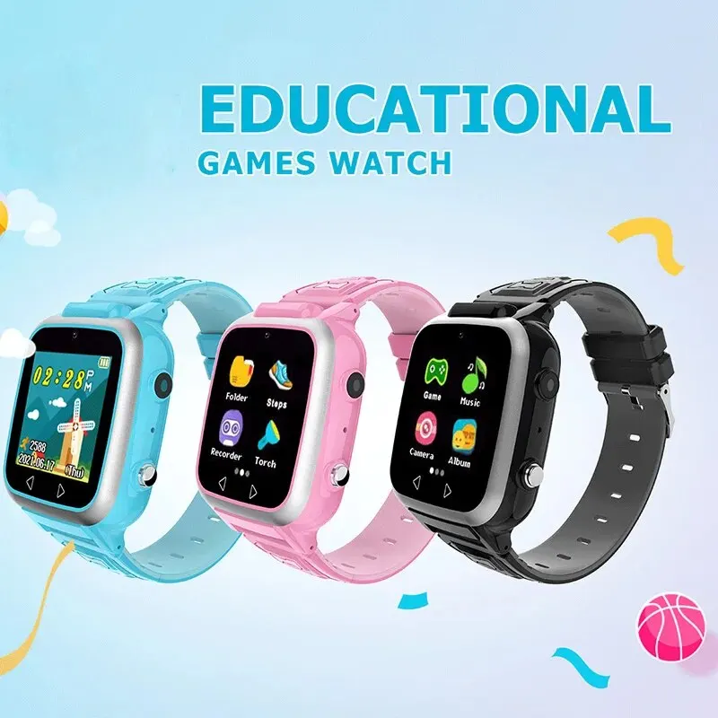 New Kids Smart Watch Game Music Pedometer Dual Camera Children MP3 Recording Smartwatch Baby Watch Gift for Boys Girls