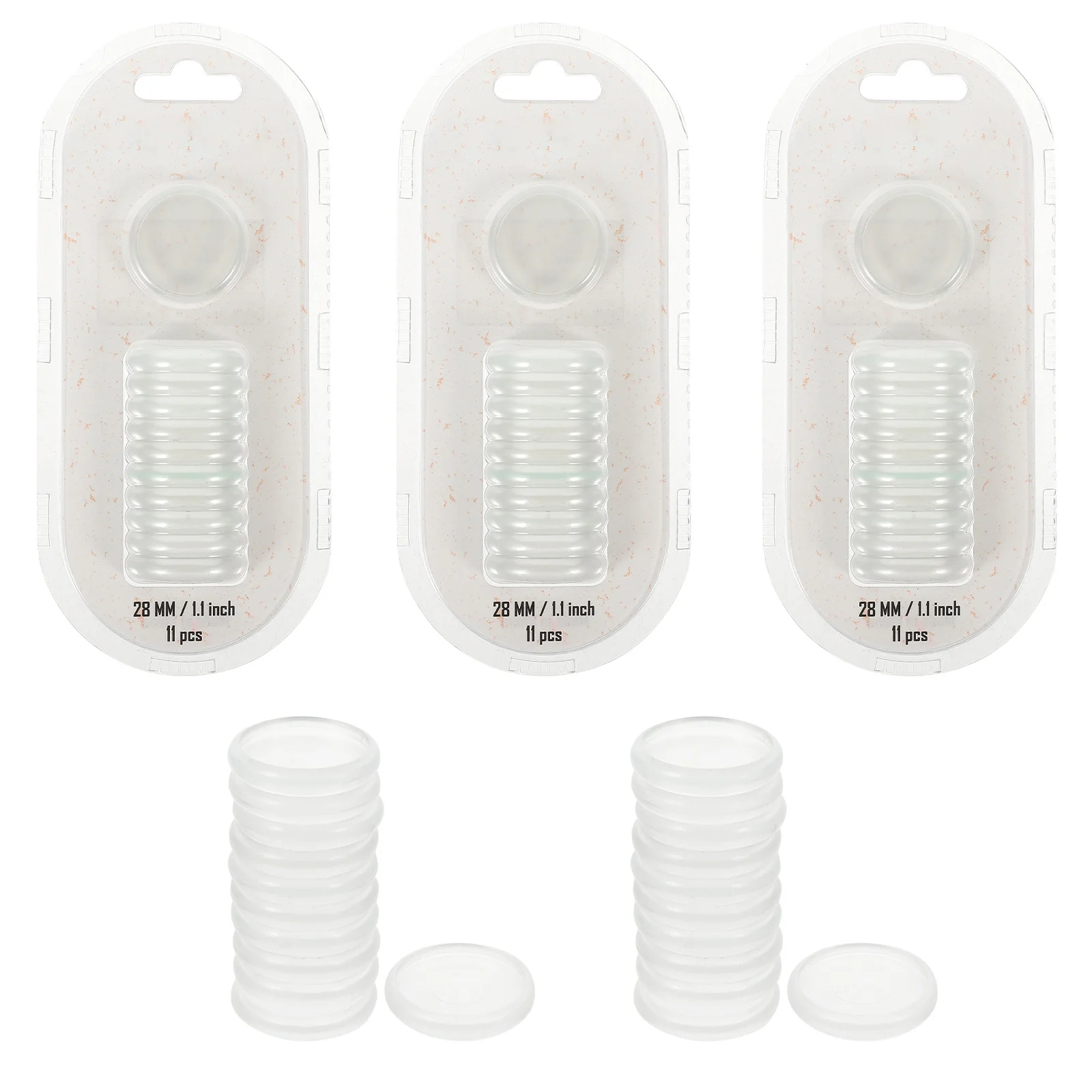 

55pcs Discbound Discs Binder Clips Notebooks Plastic Binding Clear DIY Planner Round Corner Abs Material Notebook