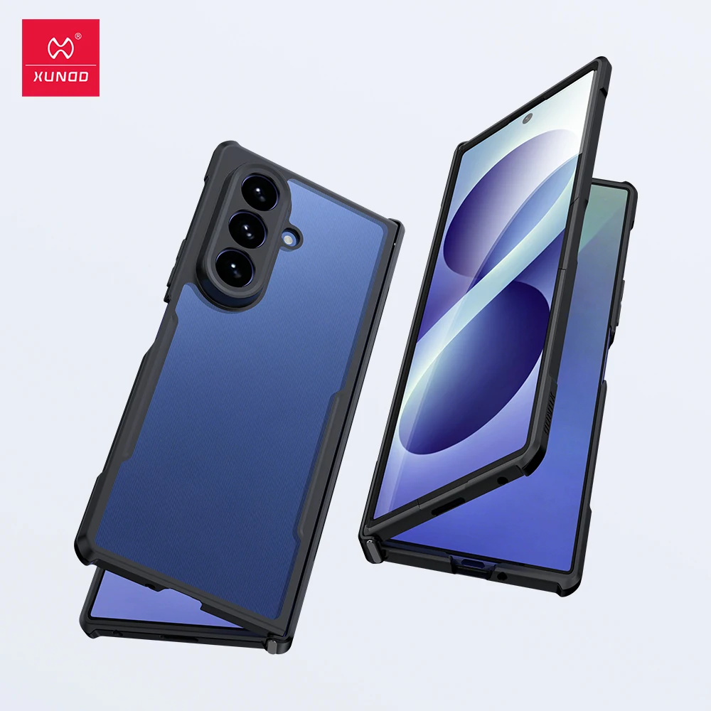 XUNDD Case for Samsung Galaxy Z Fold 8 Ultra PC Hinge Protection Magnetic Kickstand Shockproof Protective Folding Phone Cover