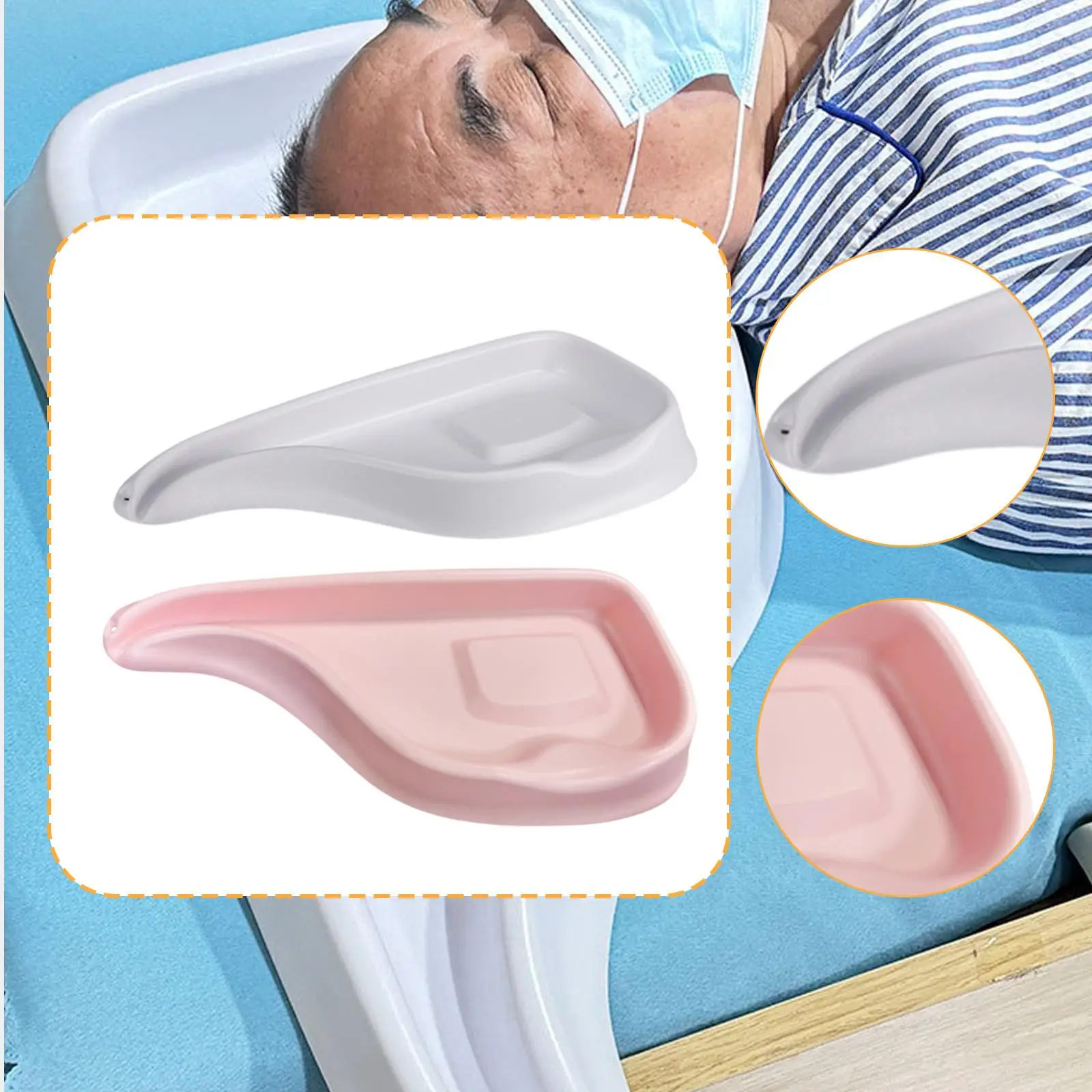 

Shampoo Basin Lightweight Shampoo Bowl for Seniors Injured Nursing Bed