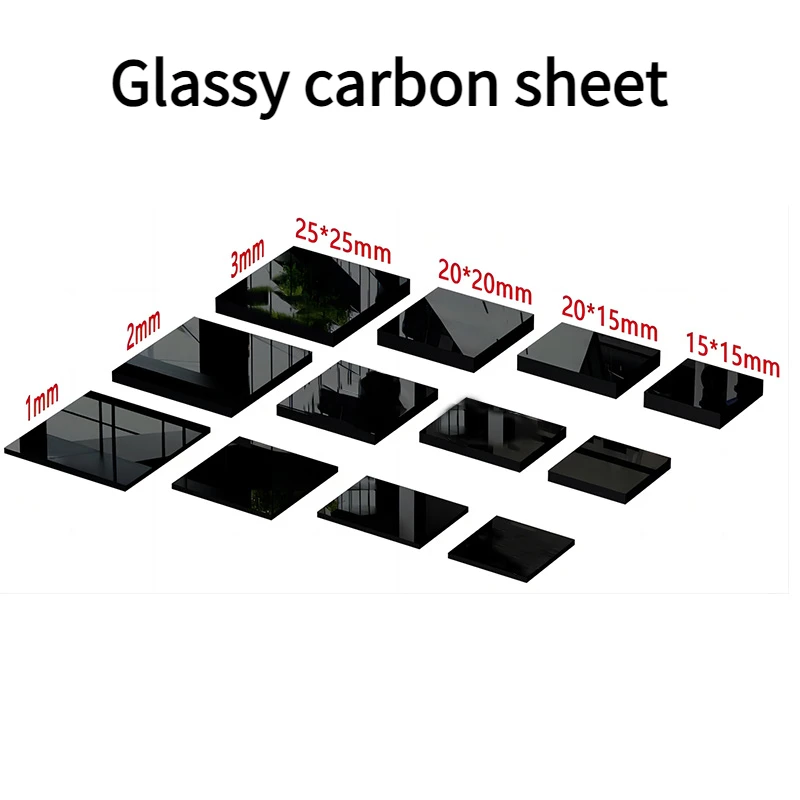 

Glassy Carbon Sheet Glassy Carbon Electrode Origin Japan Glassy Carbon Square 10*10*1mm 25x25x1mm Complete Specifications