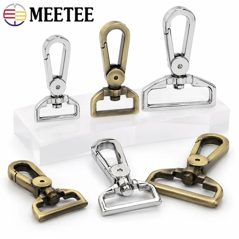 5/10 Stück 25/32/38 mm Metall-Drehkarabiner, Taschenriemen-Schnalle, Schlüsselanhänger, Karabinerhaken für Handtaschen, DIY-Bastelset