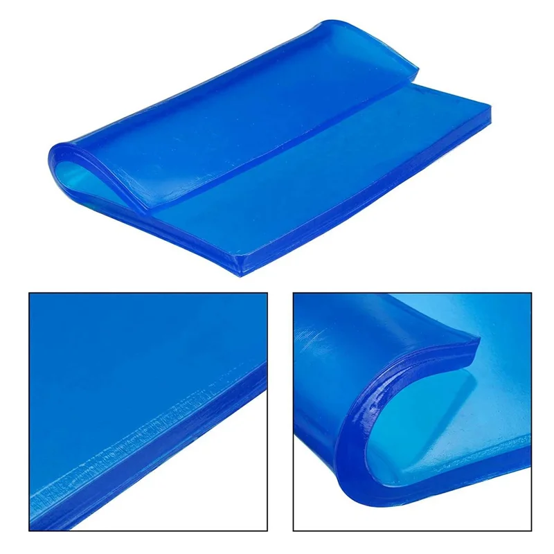 

4Pcs 2CM Blue Motorcycle Universal Seat Cushion Gel Pad Cool Pad Shock Absorption Mat DIY Cut Cushion A-A93R